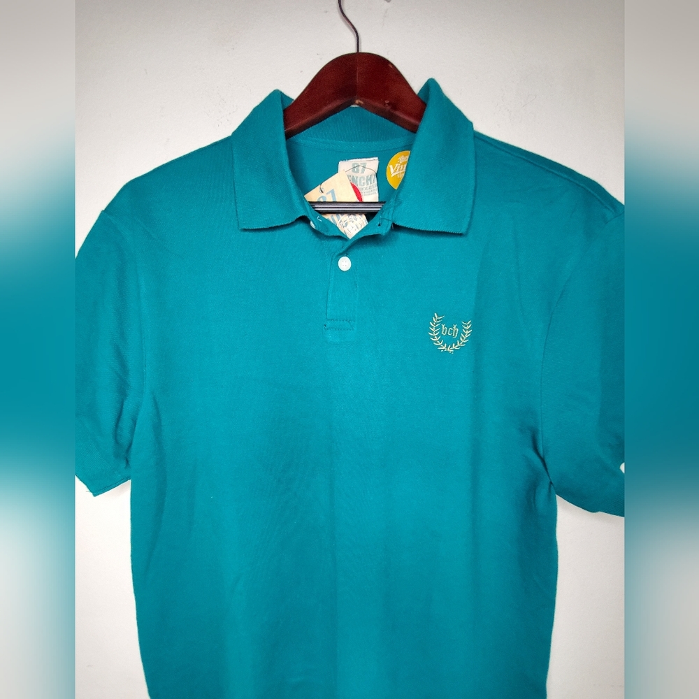 87 Bench Vintage Slim Tee Polo Shirt - Picture 3 of 4